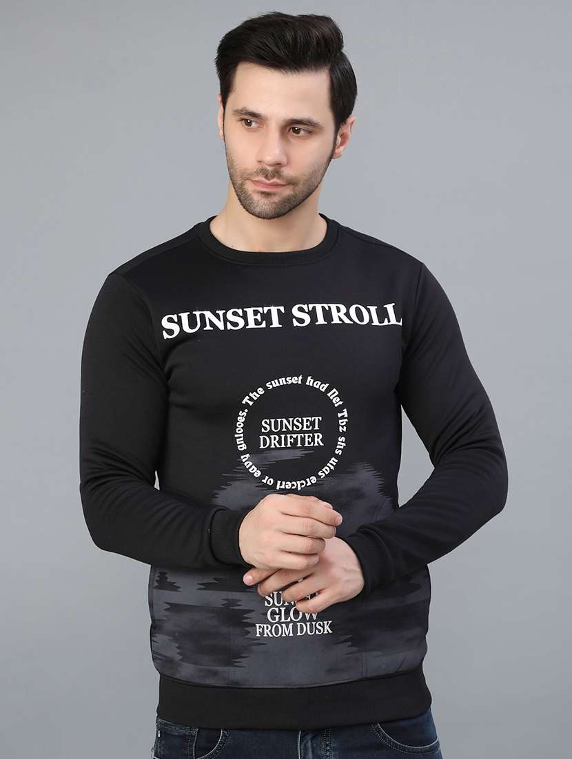 men printed long sleeve sweatshirt - 21974260 -  Standard Image - 1