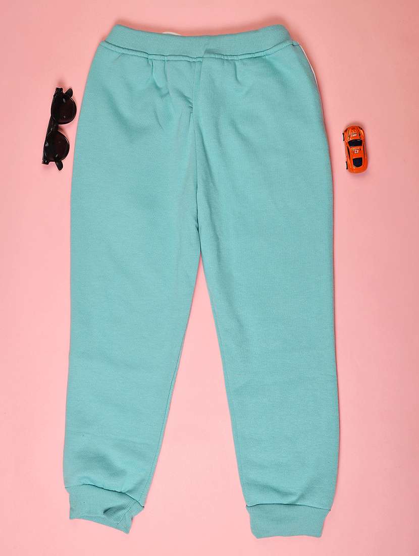 girls plain mid rise regular fit jogger - 21974363 -  Standard Image - 1
