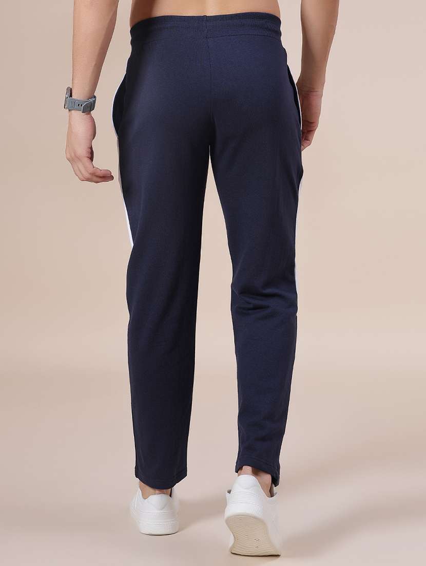 men side taped mid rise full length track pant - 21974367 -  Standard Image - 1