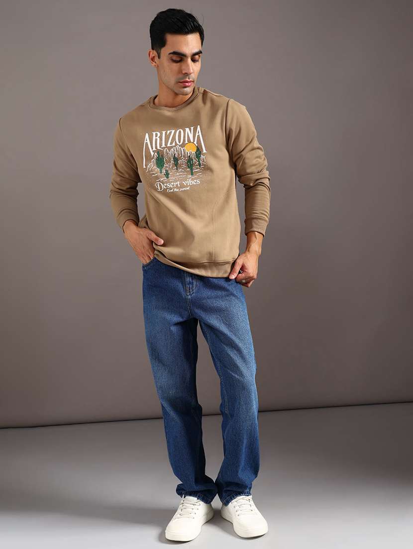 men printed long sleeve sweatshirt - 21974587 -  Standard Image - 4