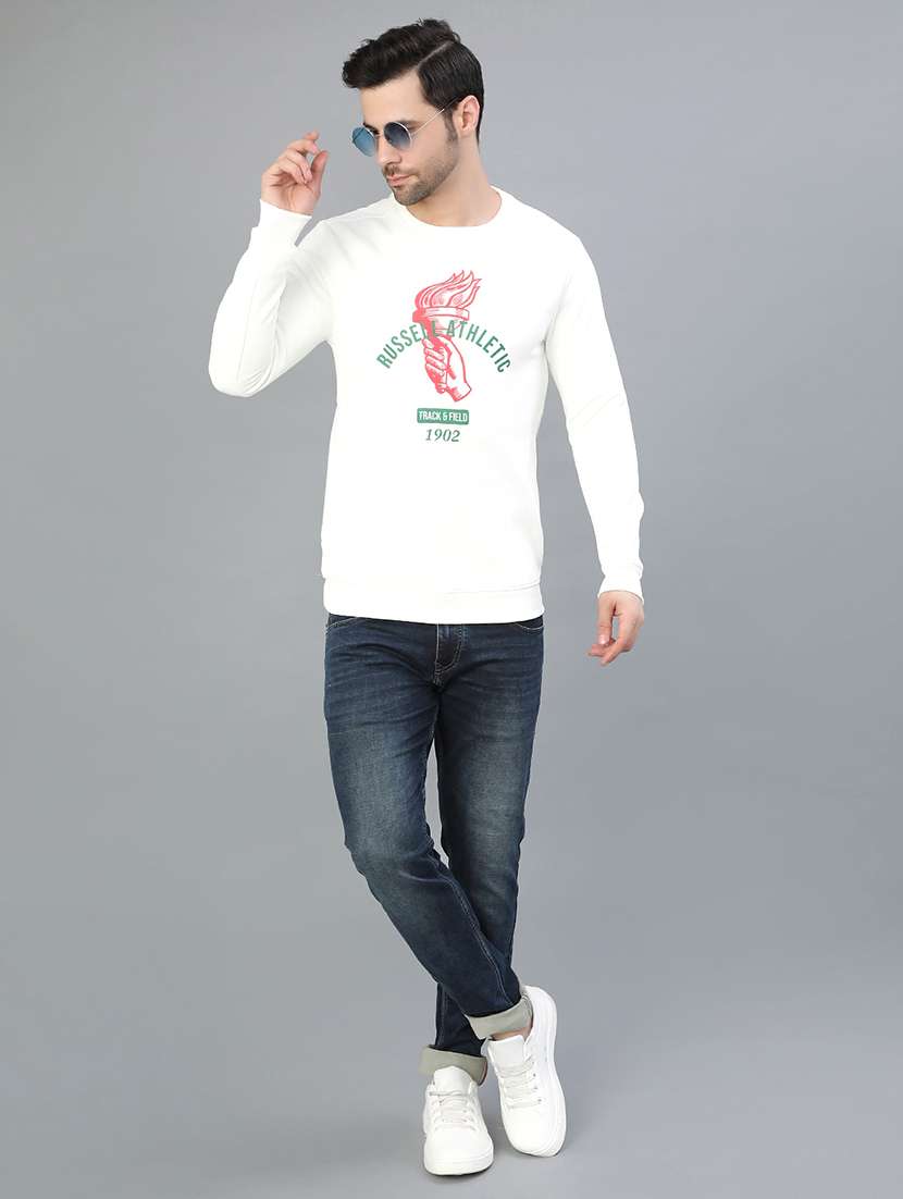 men printed long sleeve sweatshirt - 21974590 -  Standard Image - 4