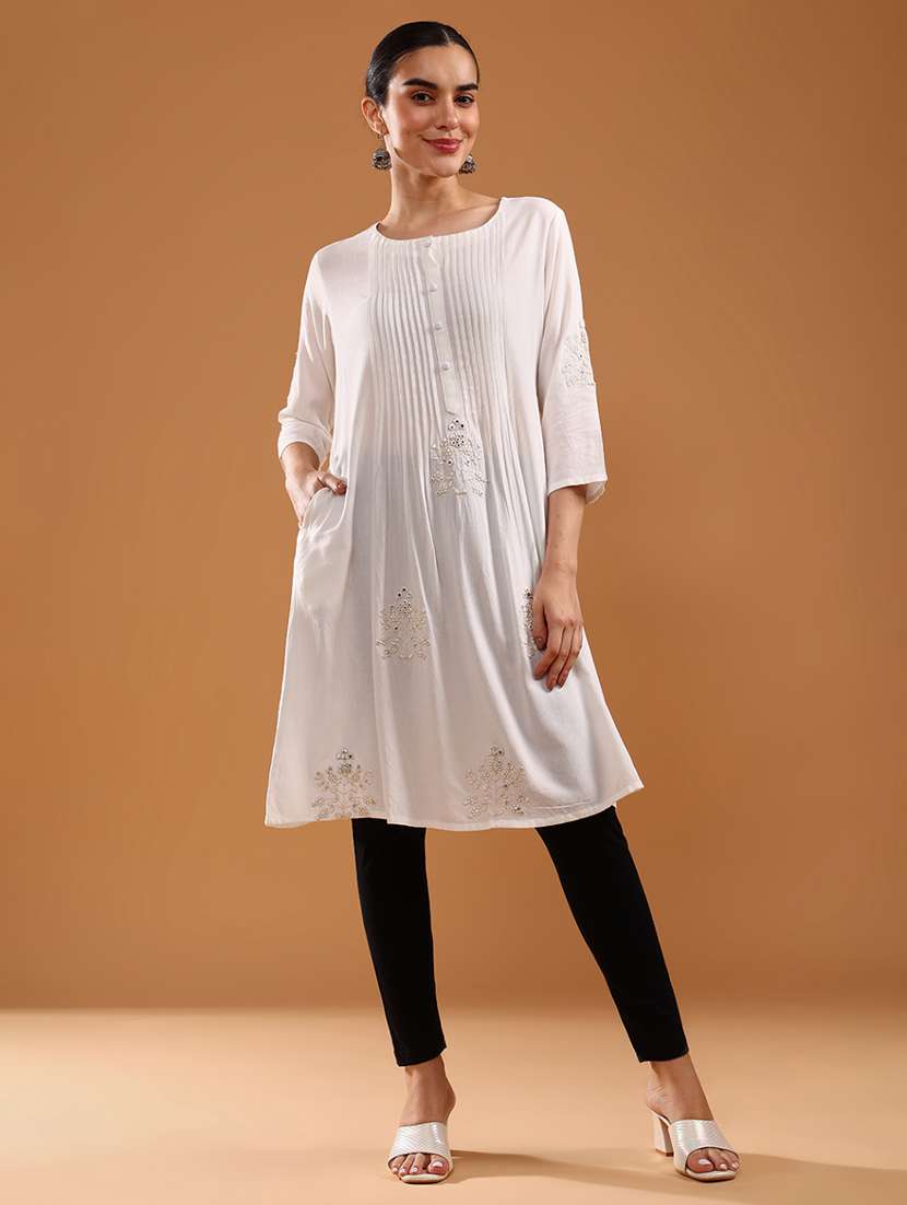 women solid mid rise ankle length leggings - 21974710 -  Standard Image - 4