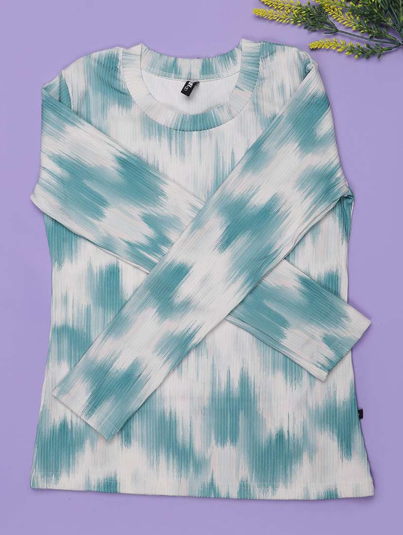 women printed long sleeve regular fit t-shirt - 21974817 -  Standard Image - 1