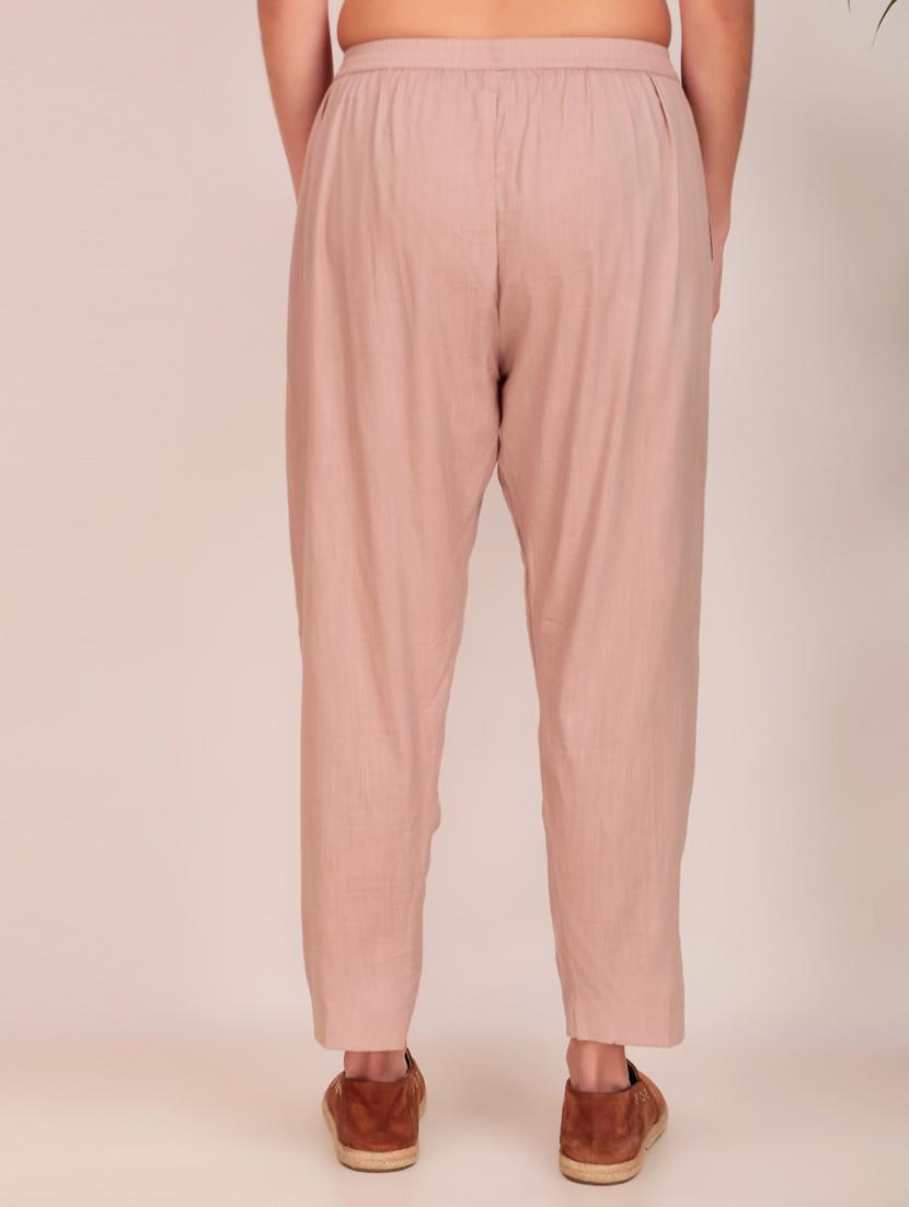 women solid mid rise ankle length tapered pant - 21974988 - Standard Image - 4