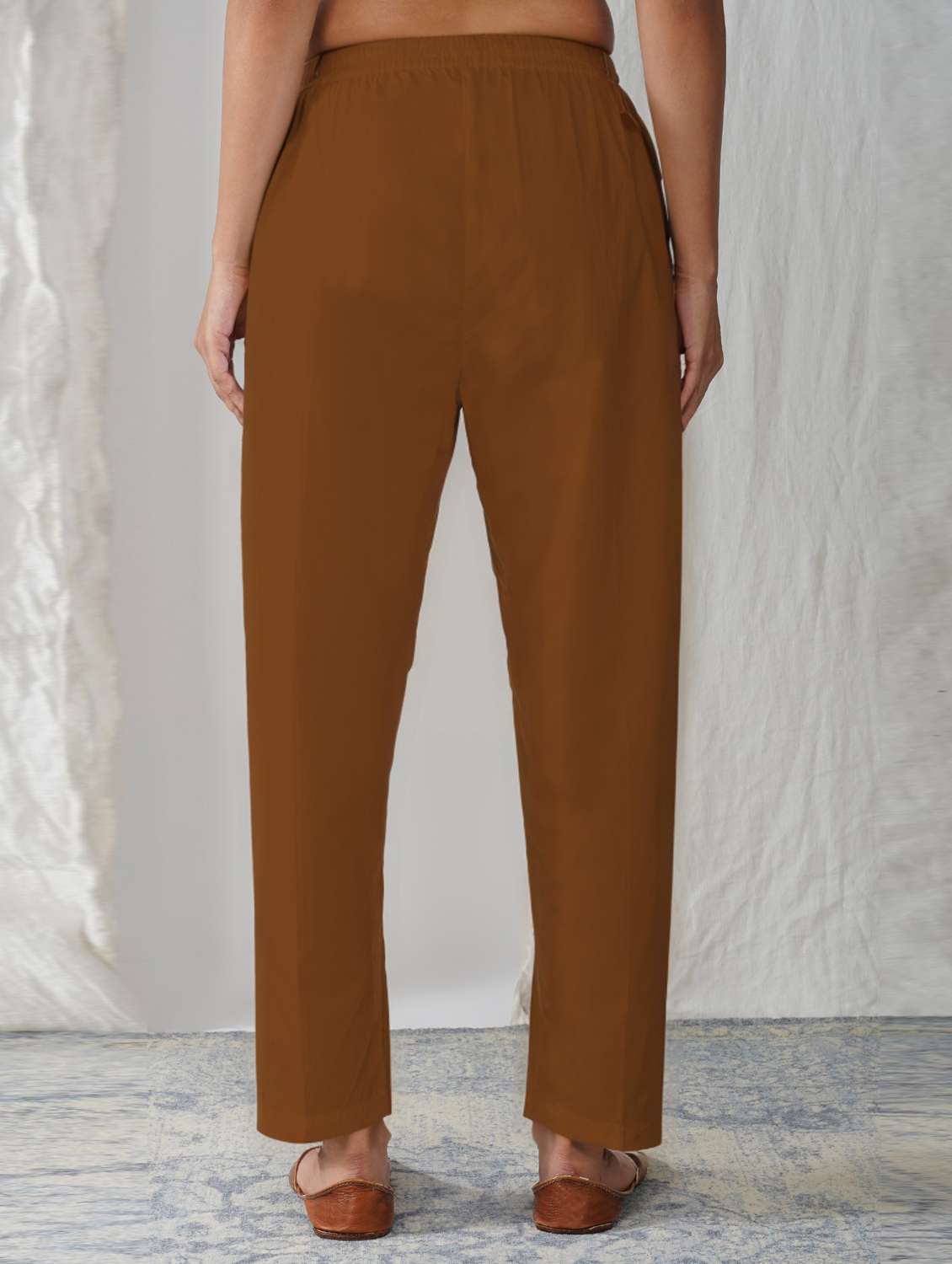 women solid mid rise ankle length tapered pant - 21974998 -  Standard Image - 1