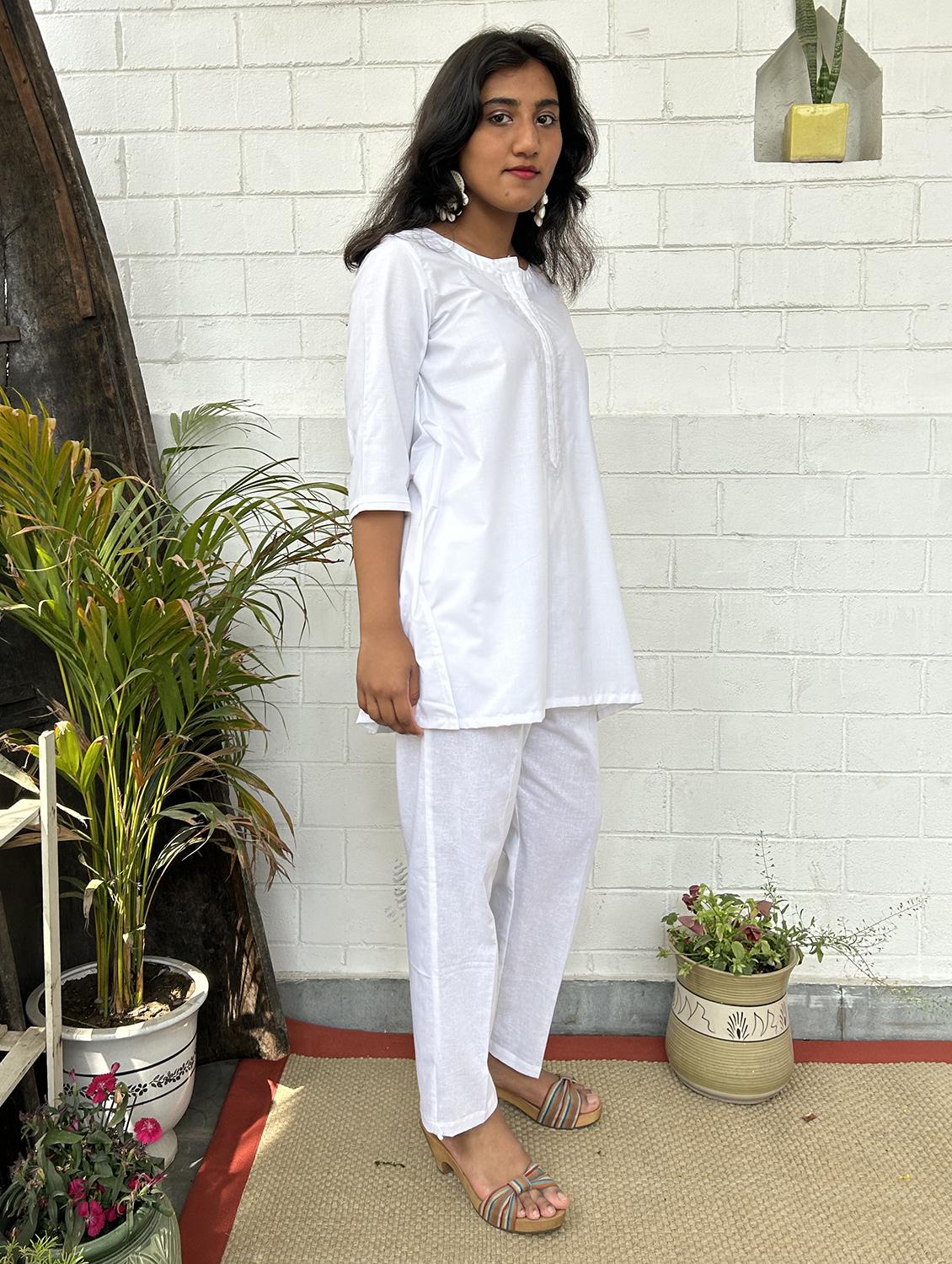 women three quarter sleeve ethnic co-ord set - 21975099 - Standard Image - 1