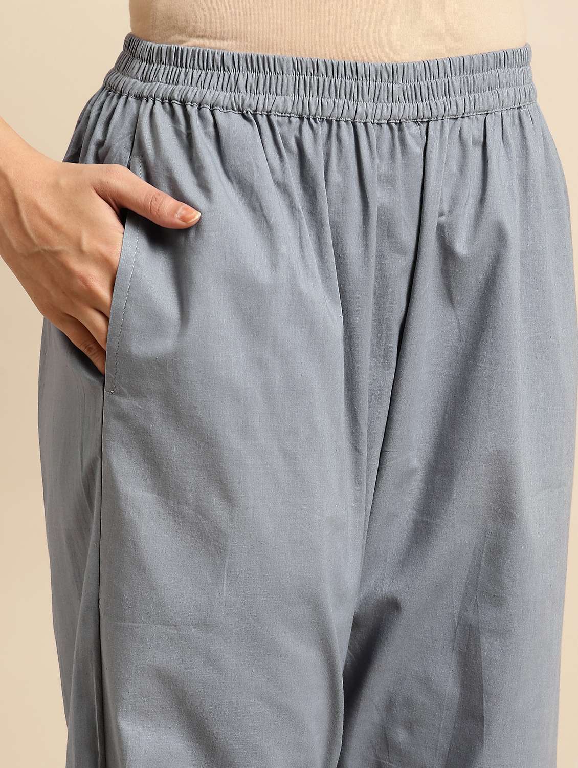 women three quarter sleeve kurta pant with dupatta set - 21975118 -  Standard Image - 4