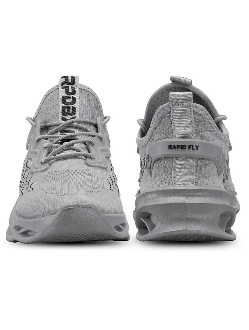 men grey lace up sneaker - 21975362 - Standard Image - 4