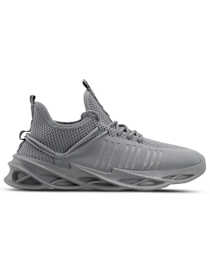 men grey lace up sneaker - 21975368 - Standard Image - 1