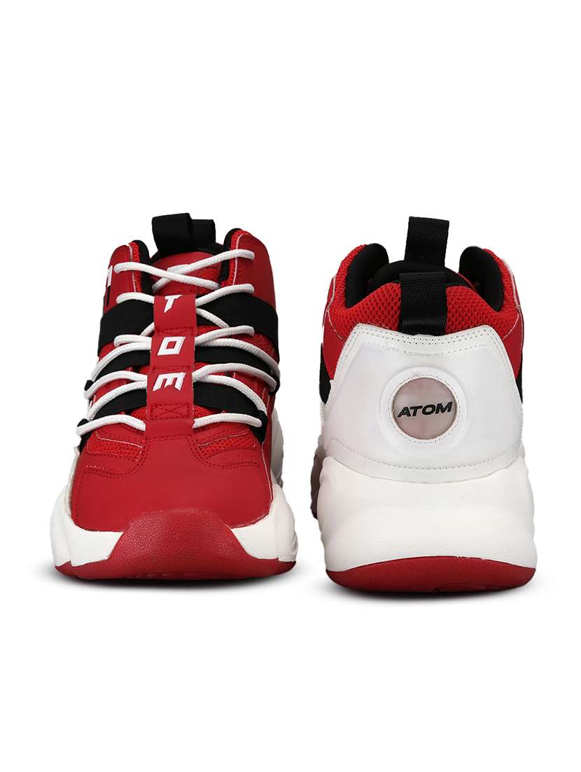 men red lace up sneaker - 21975403 -  Standard Image - 4