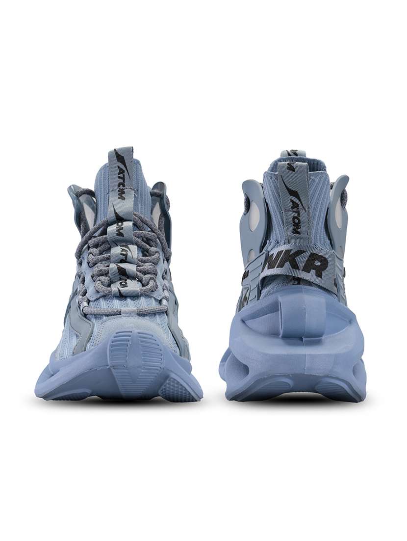 men blue lace up sneaker - 21975406 -  Standard Image - 4