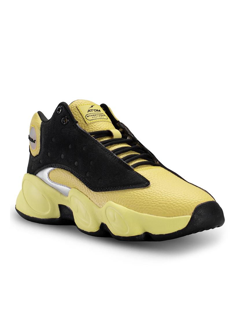 men yellow lace up sneaker - 21975461 -  Standard Image - 1