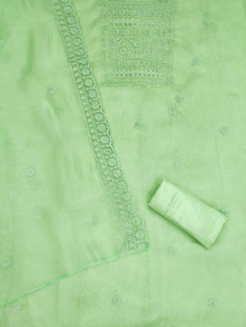 women solid with work embroidered unstitched suit set - 21975534 -  Standard Image - 1