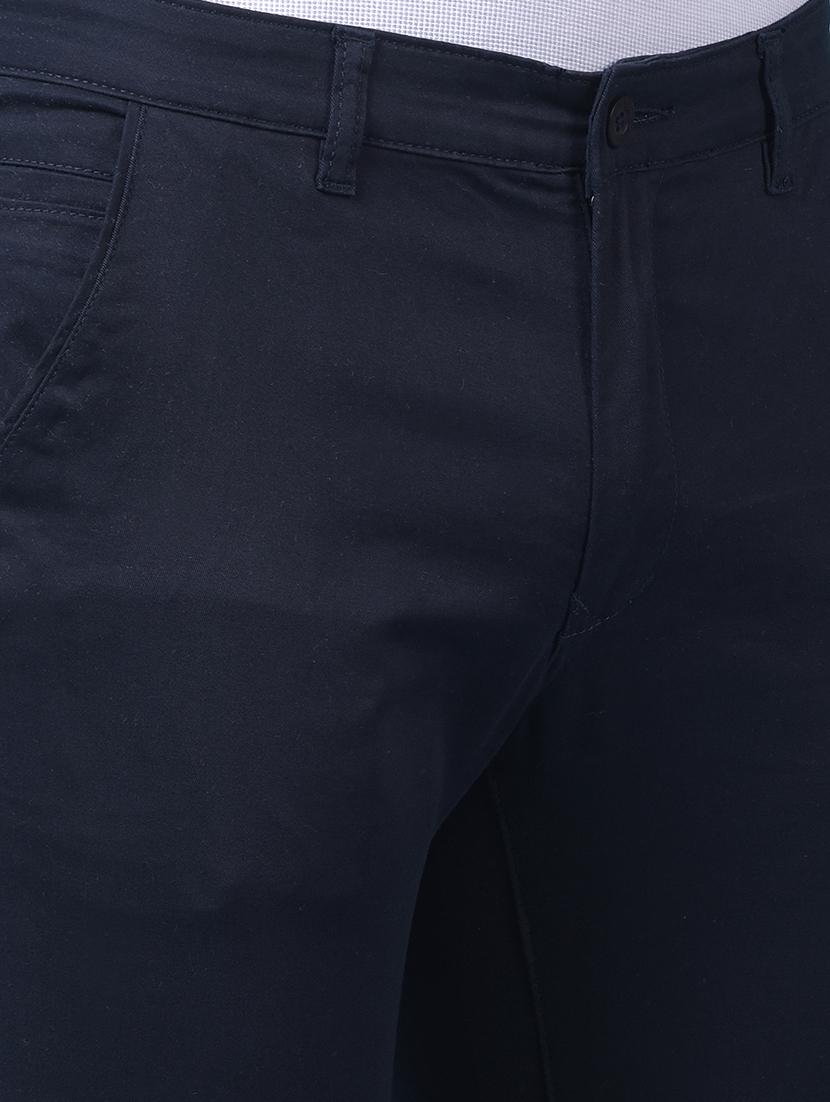 men solid mid rise flat front casual chinos - 21975654 - Standard Image - 6