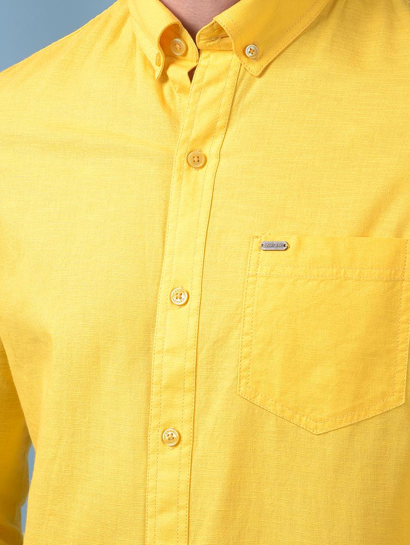 men solid long sleeve slim fit casual shirt - 21975657 - Standard Image - 6