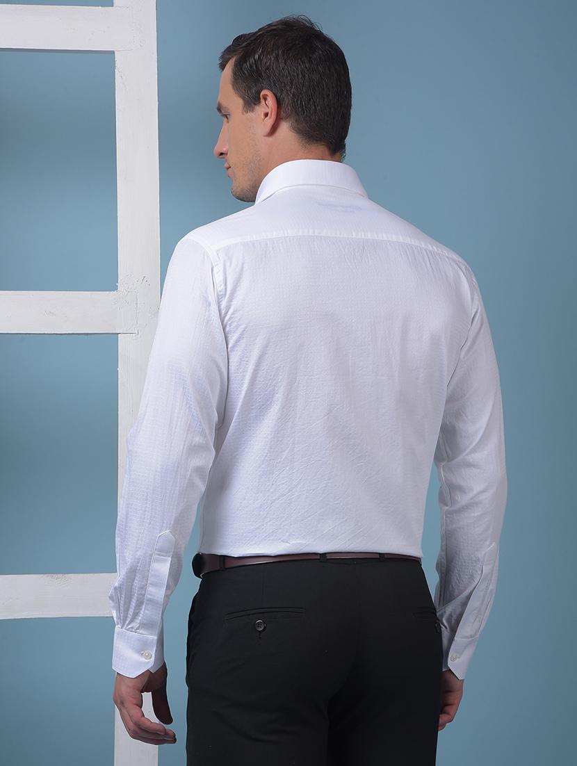 men solid long sleeve slim fit formal shirt - 21975664 - Standard Image - 4