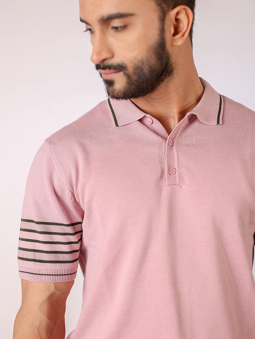 men striped short sleeve regular fit polo t-shirt - 21975722 - Standard Image - 4
