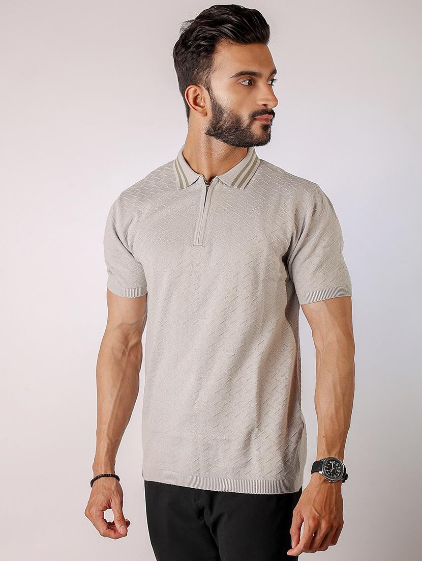 men self design short sleeve regular fit polo t-shirt - 21975724 -  Standard Image - 1