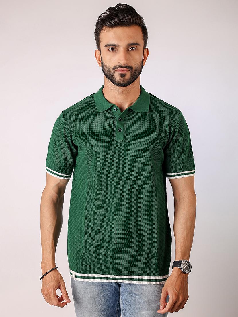 men solid short sleeve regular fit polo t-shirt - 21975728 - Zoom Image - 0