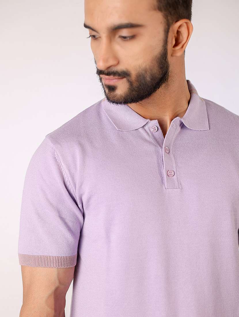 men solid short sleeve regular fit polo t-shirt - 21975739 -  Standard Image - 4