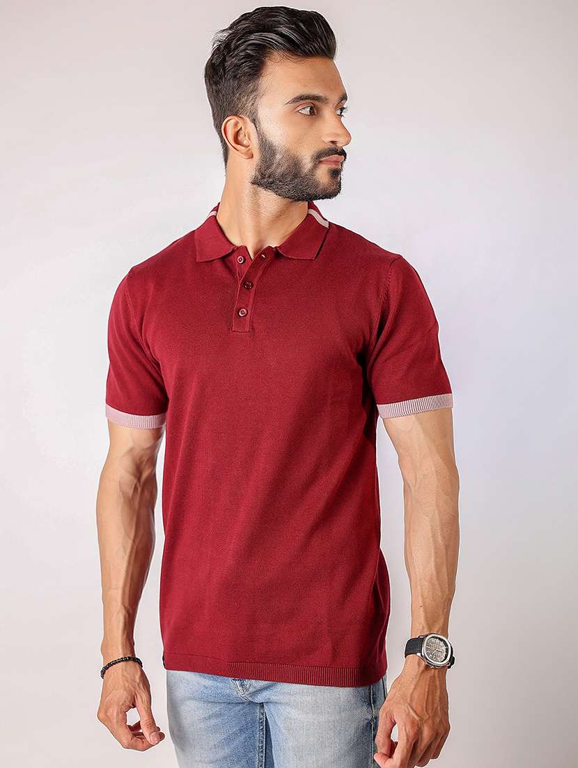 men solid short sleeve regular fit polo t-shirt - 21975740 -  Standard Image - 1