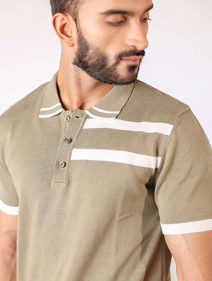 men tapered short sleeve polo t-shirt - 21975741 -  Standard Image - 4