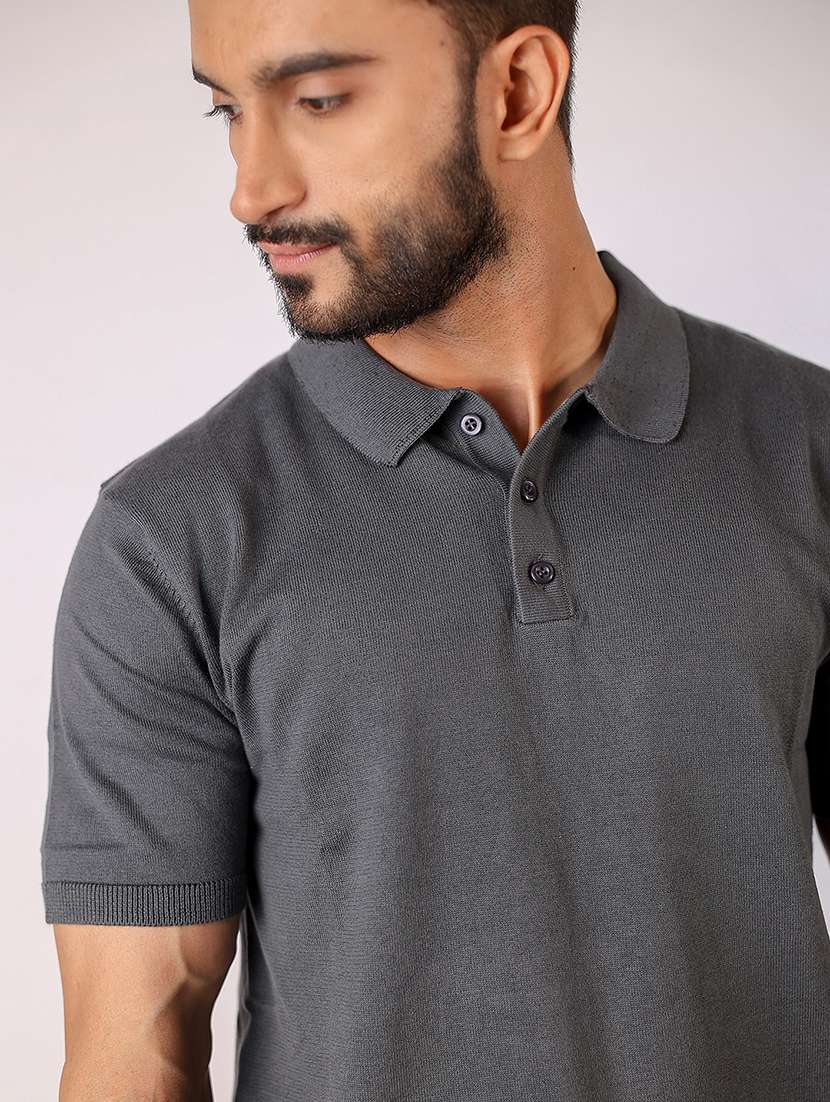 men solid short sleeve regular fit polo t-shirt - 21975748 -  Standard Image - 4