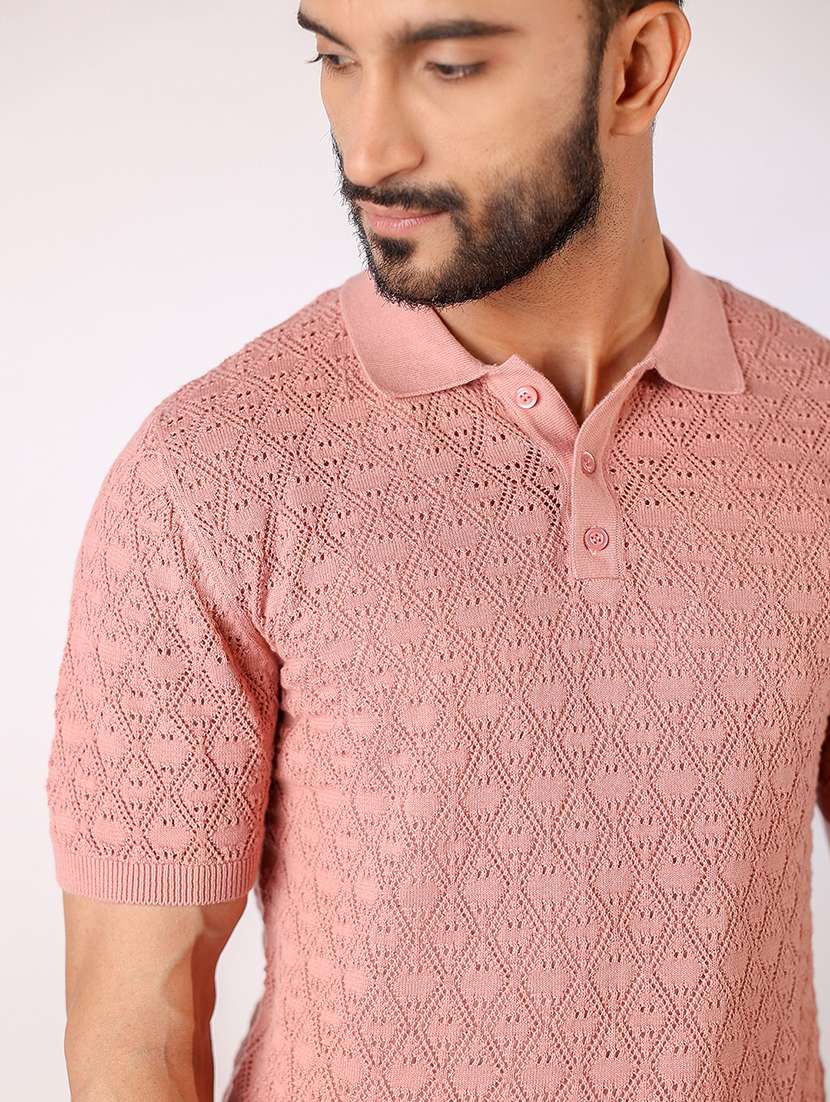 men self design short sleeve regular fit polo t-shirt - 21975763 -  Standard Image - 4