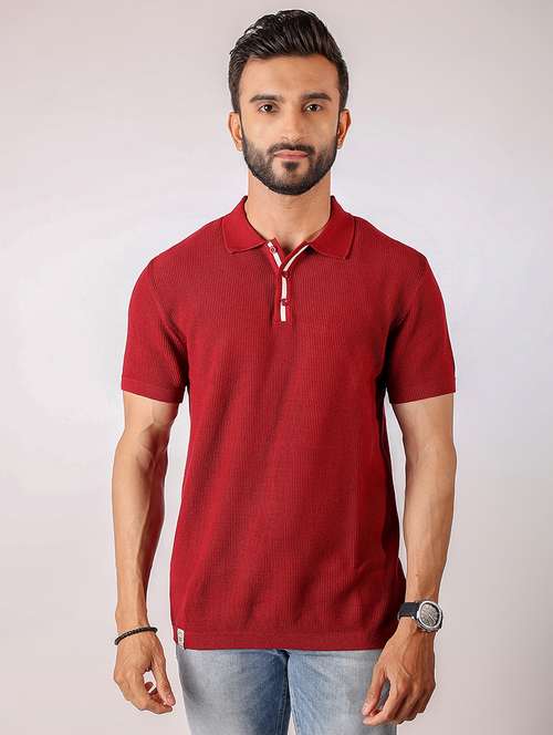 men solid short sleeve regular fit polo t-shirt - 21975765 -  Standard Image - 0