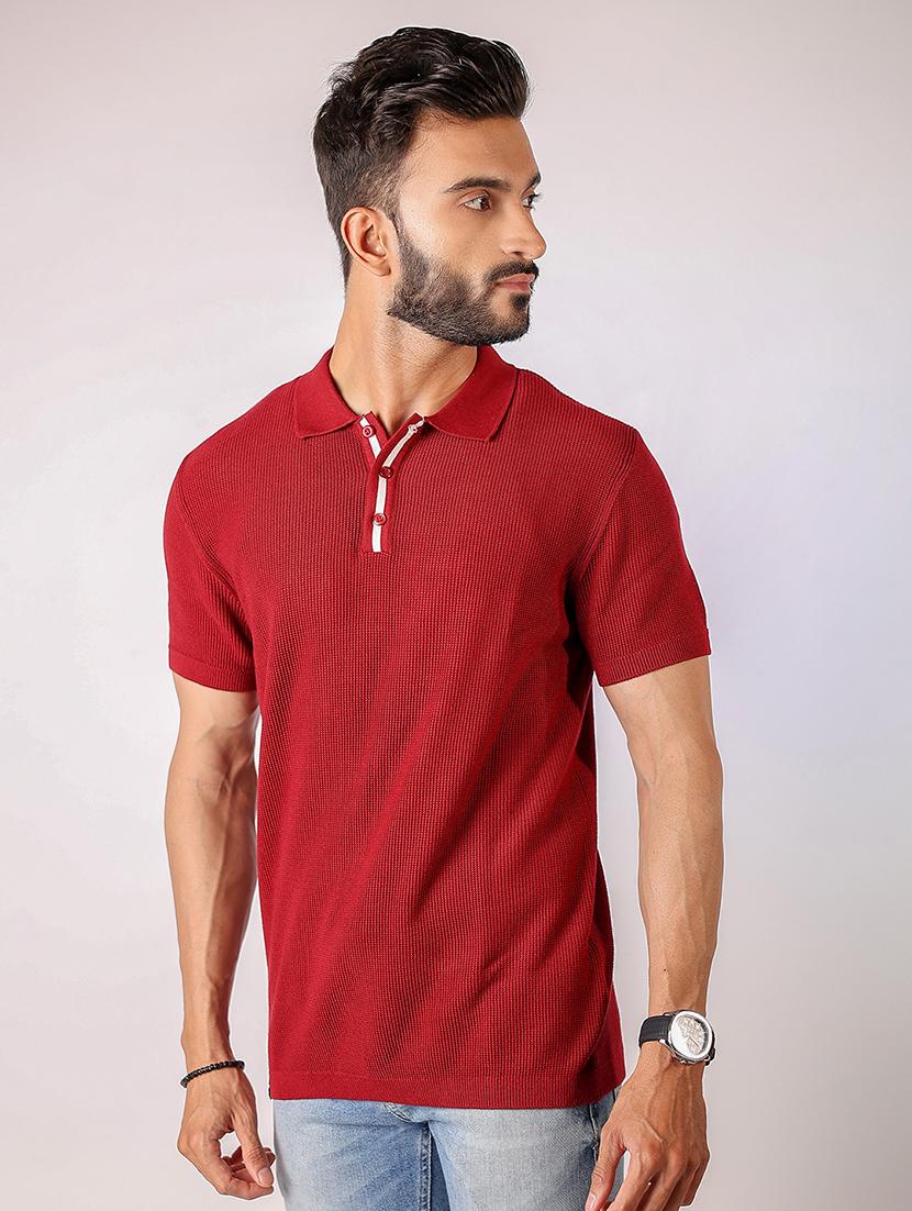 men solid short sleeve regular fit polo t-shirt - 21975765 - Standard Image - 1