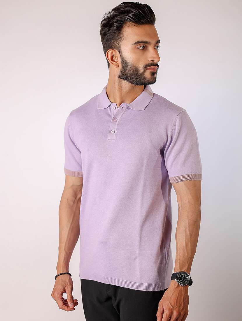 men solid short sleeve regular fit polo t-shirt - 21975768 - Standard Image - 1