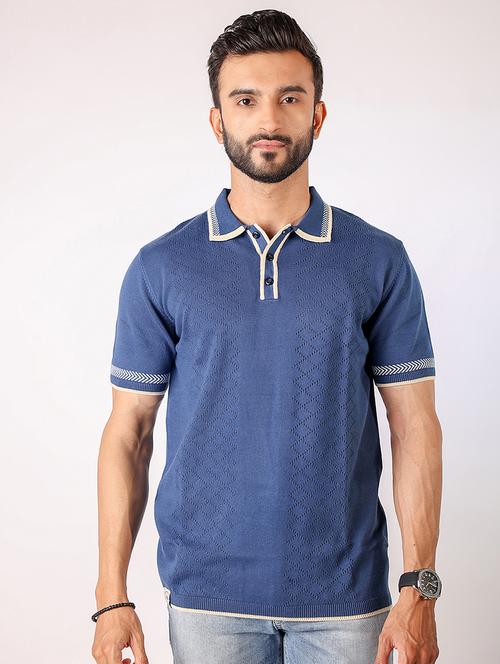 men self design short sleeve regular fit polo t-shirt - 21975773 -  Standard Image - 0