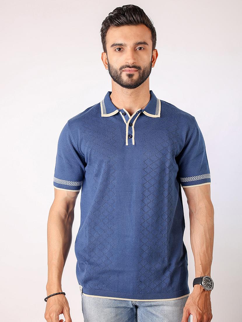 men self design short sleeve regular fit polo t-shirt - 21975773 -  Zoom Image - 0