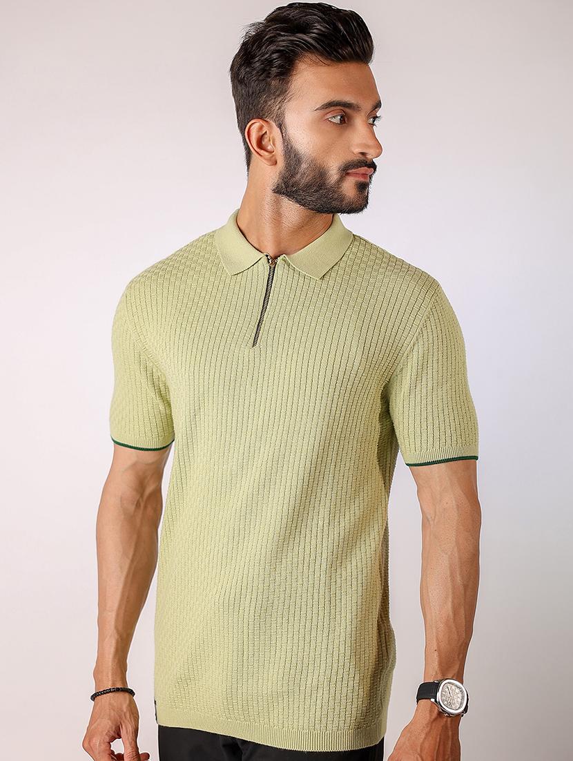 men self design short sleeve regular fit polo t-shirt - 21975775 - Standard Image - 1