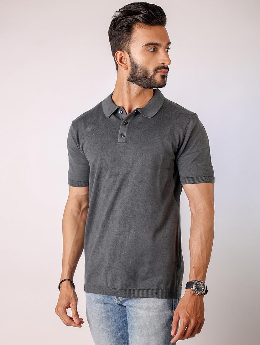 men solid short sleeve regular fit polo t-shirt - 21975777 - Standard Image - 1