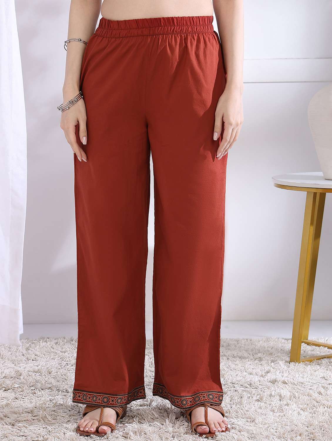 women three quarter sleeve kurta palazzo with dupatta set - 21975798 -  Standard Image - 4