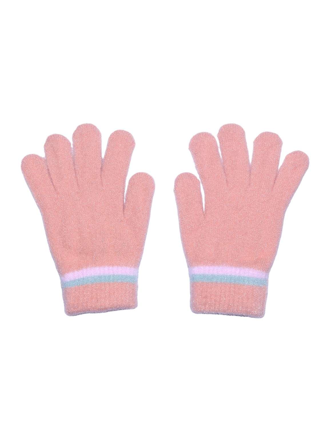 girls solid winter gloves - 21975865 -  Standard Image - 1