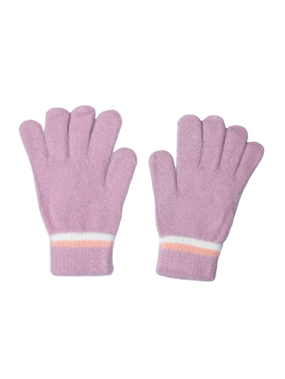 girls solid winter gloves - 21975866 -  Standard Image - 1