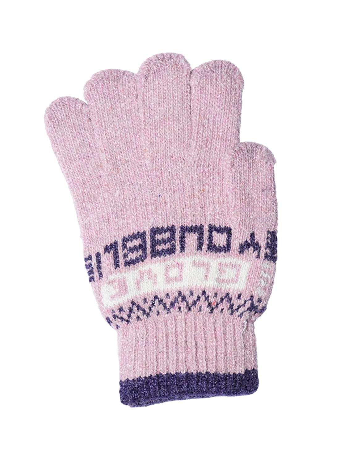 girls self design winter gloves - 21975882 -  Standard Image - 1