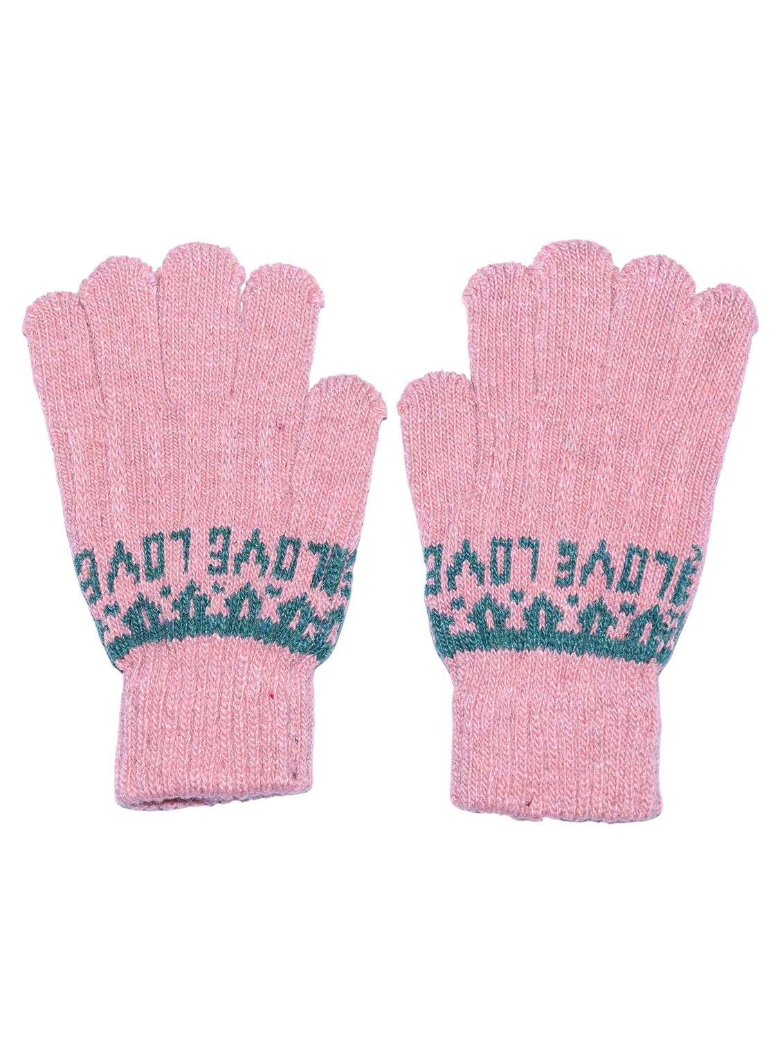 girls self design winter gloves