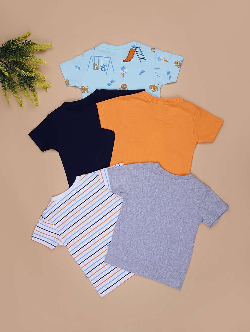 boys pack of 4 printed short sleeve t-shirt - 21975903 -  Standard Image - 1