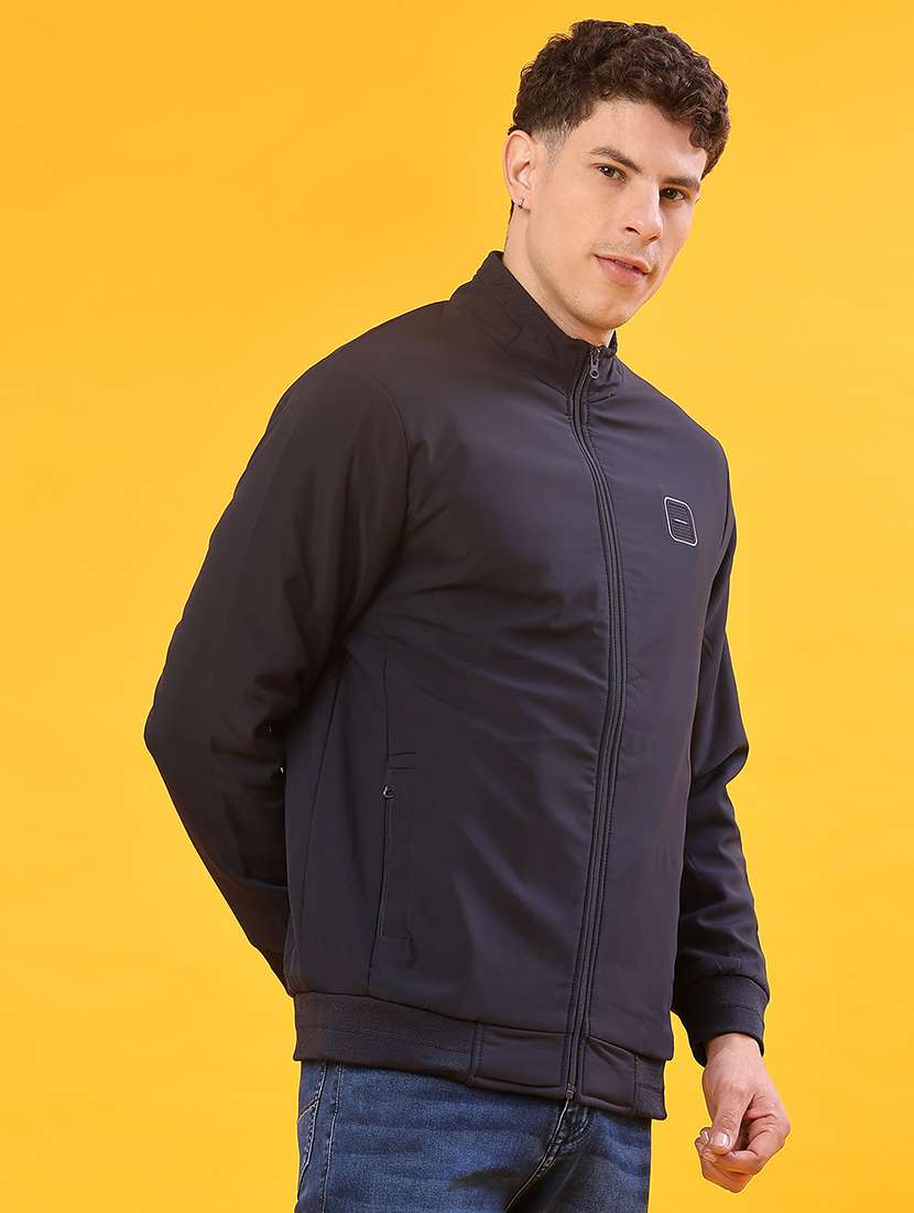 men solid long sleeve lightweight bomber jacket - 21975912 -  Standard Image - 1