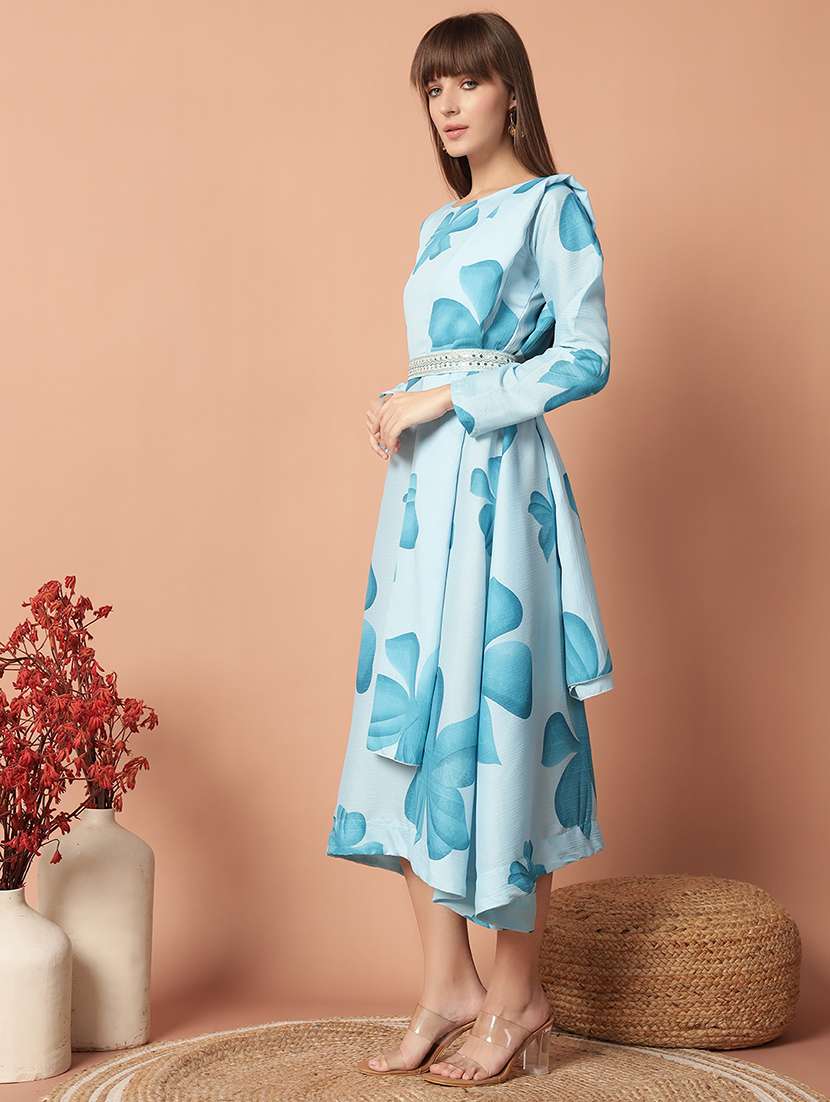 women floral printed long sleeve kurta dupatta set - 21976367 -  Standard Image - 1