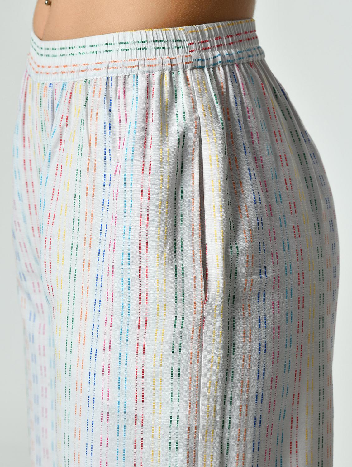 women self designed mid rise straight palazzo - 21976387 - Standard Image - 4