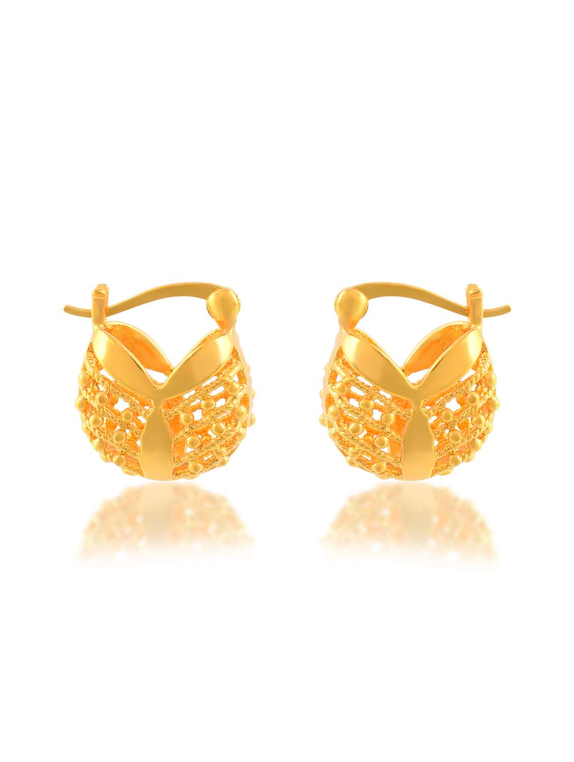 Women Basket Shaoe Gold Plated Drop Earrings - 21976412 -  Standard Image - 1