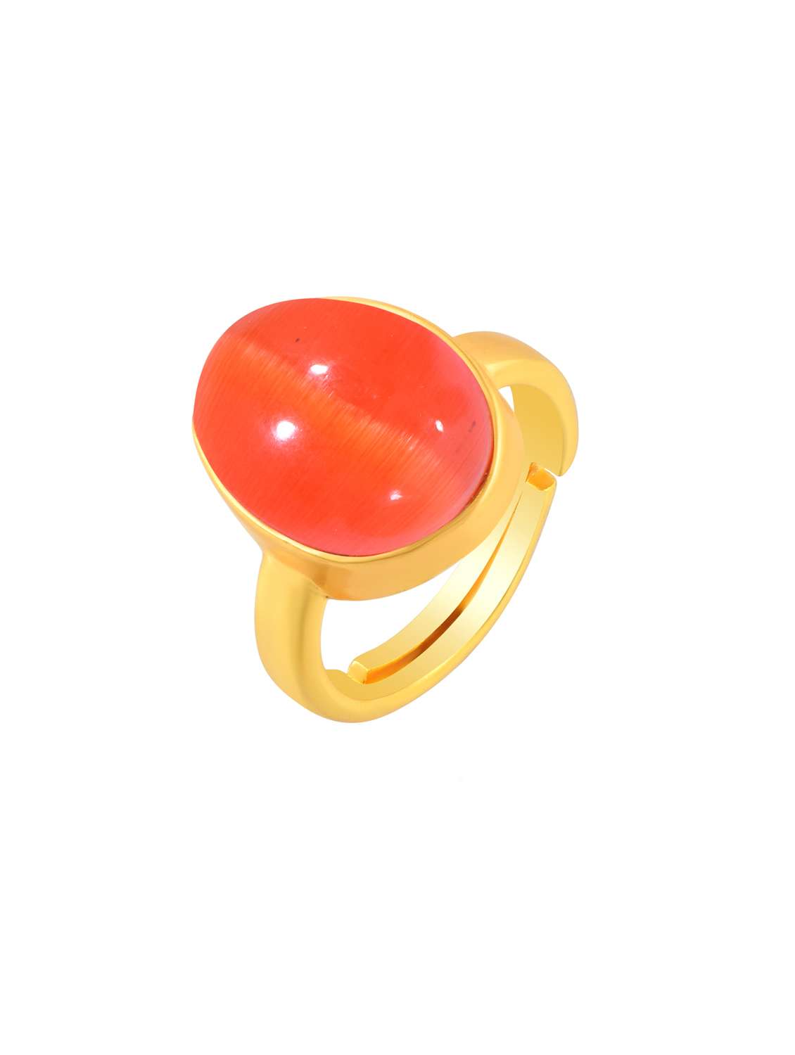 mne gold plated ring with stone - 21976548 -  Standard Image - 1