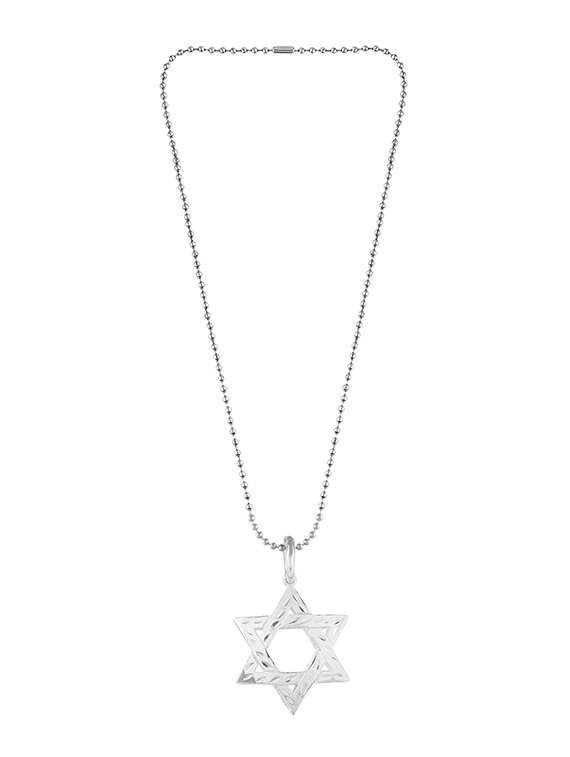star silver pendant chain necklace - 21976580 -  Standard Image - 1