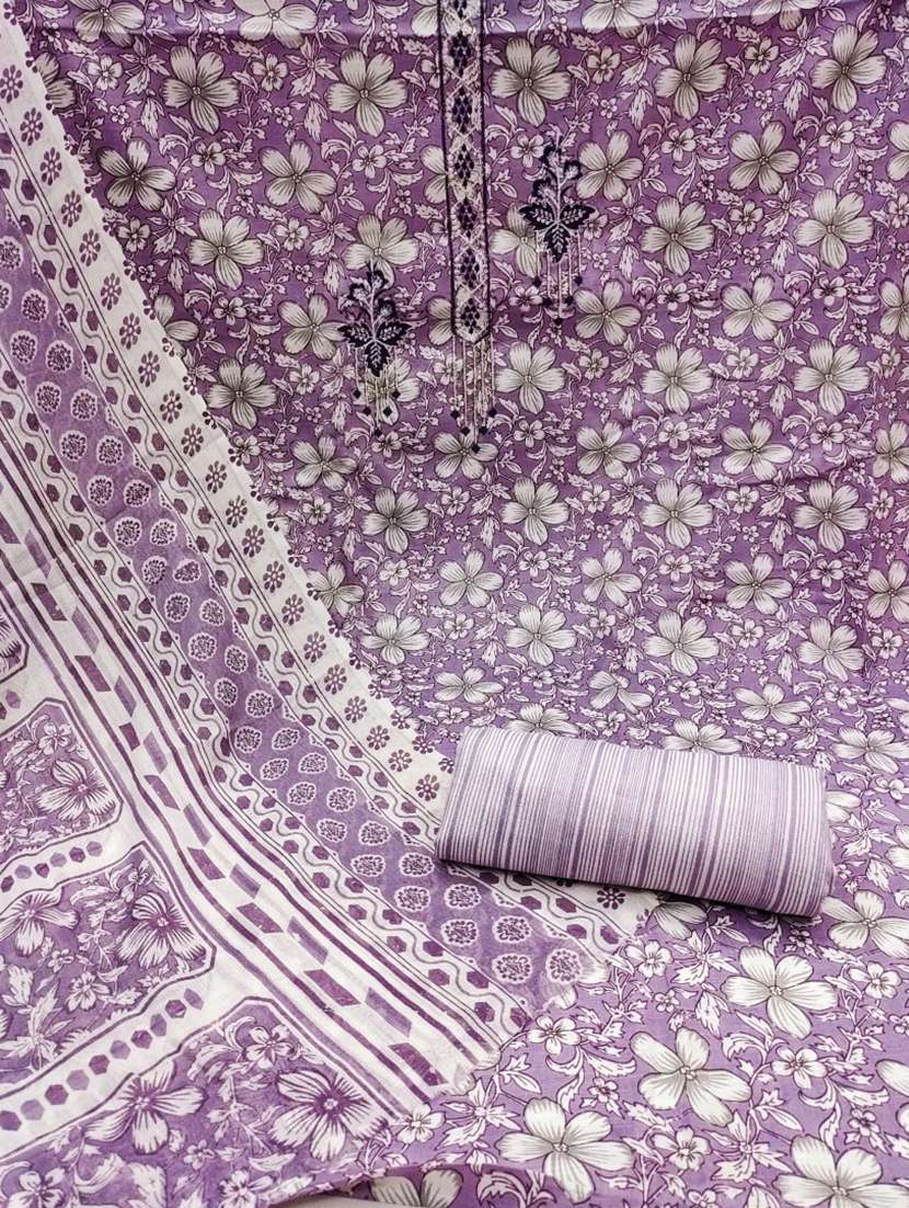 women floral embroidered unstitched suit set - 21976646 -  Standard Image - 1