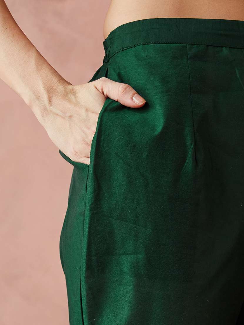 women three quarter sleeve kurta pant with dupatta set - 21976670 -  Standard Image - 4