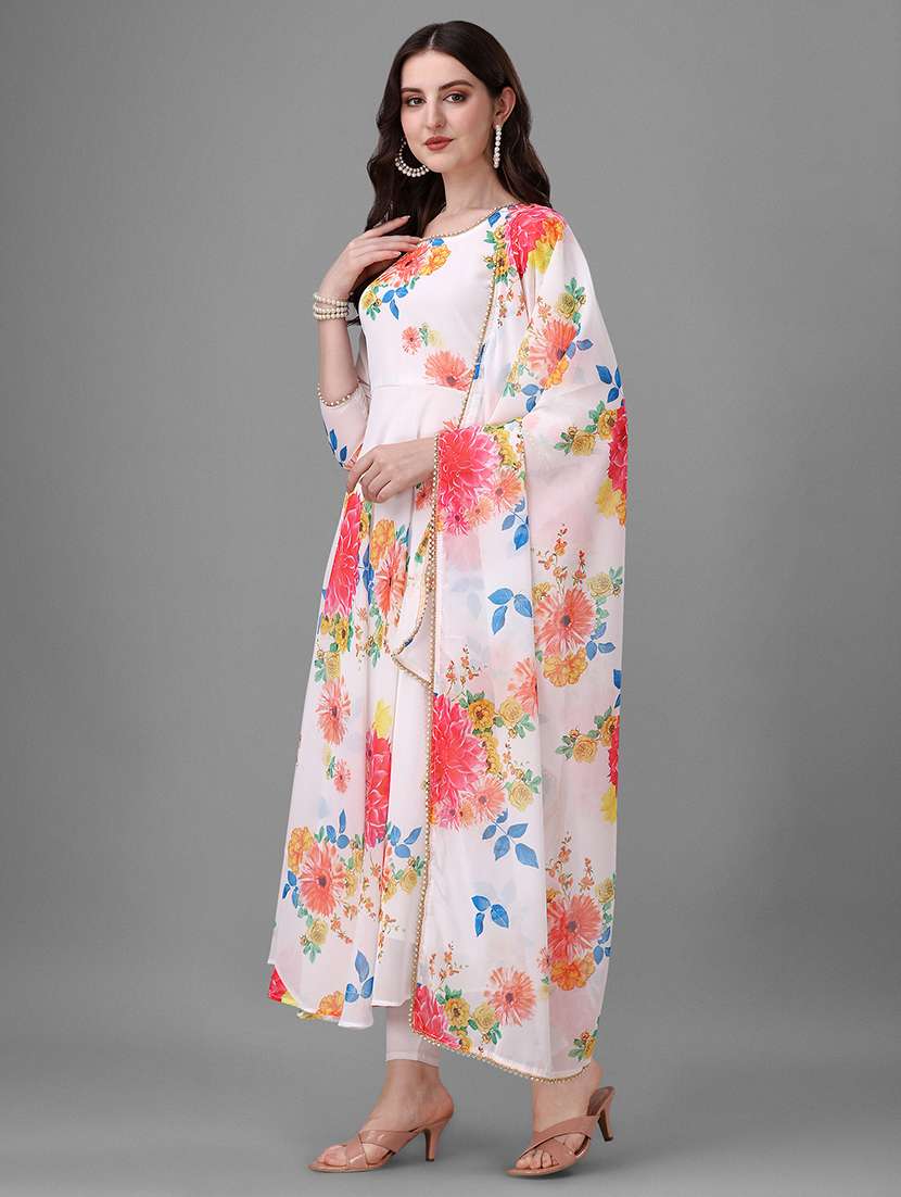 women floral printed long sleeve kurta dupatta set - 21976718 -  Standard Image - 1